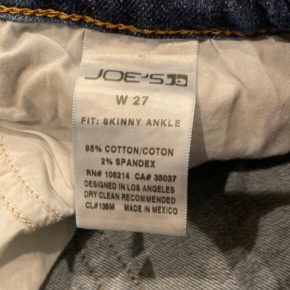 JOE'S JEANS Distressed Skinny Ankle Jeans 27 Inseam 26" - Picture 8 of 8